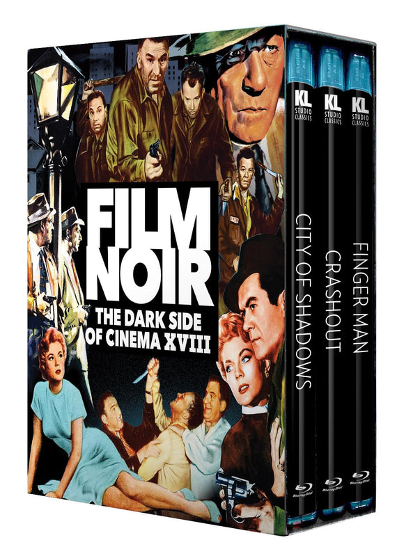Film Noir: The Dark Side of Cinema XVIII (City of Shadows / Crashout / Finger Man) (BLU-RAY)
