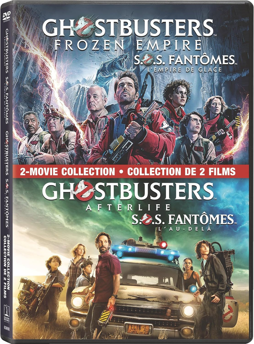 Ghostbusters: Afterlife \u0026 Ghostbusters: Frozen Empire (DVD) – Videomatica  Ltd (since 1983), image size:887x1200