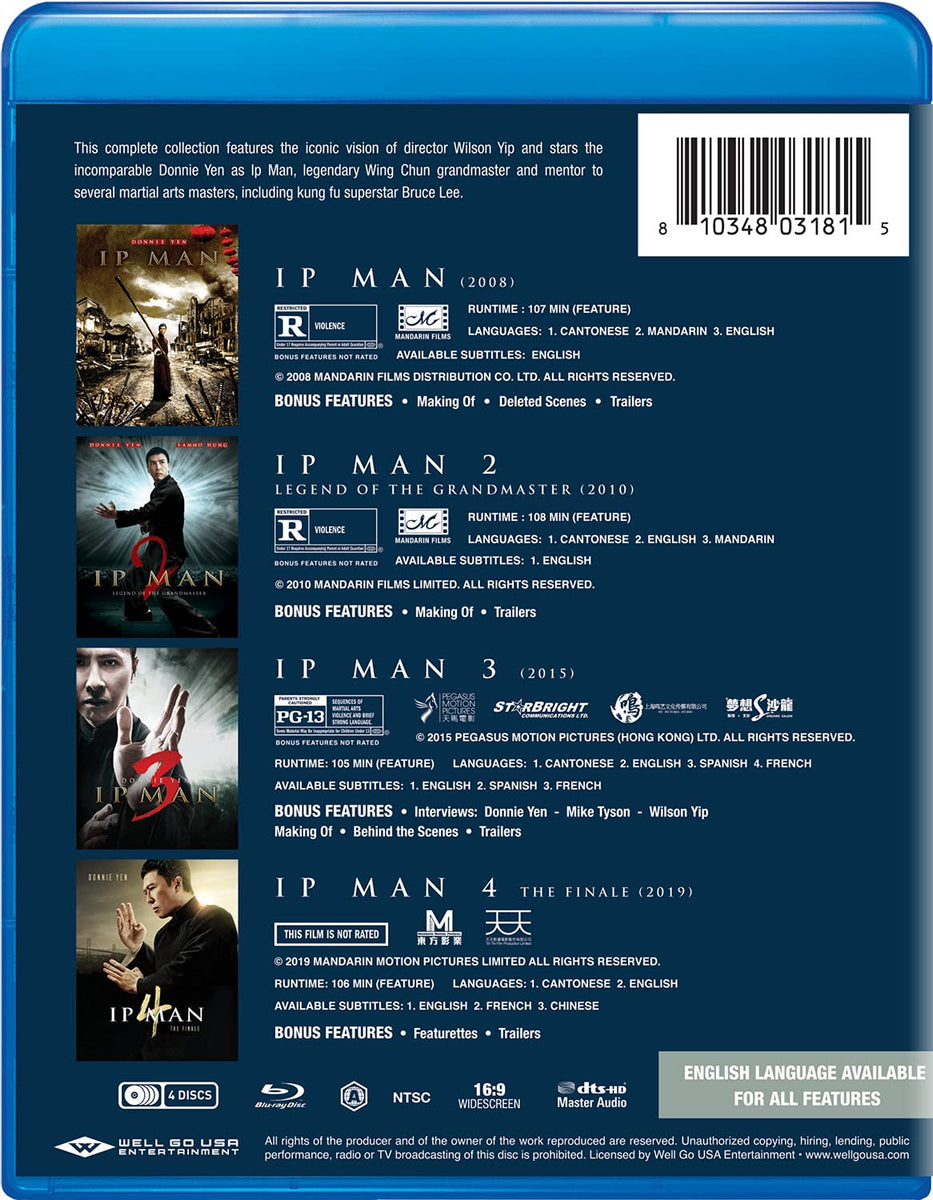 IP Man: Movie Collection (BLU-RAY) – Videomatica Ltd (since 1983)