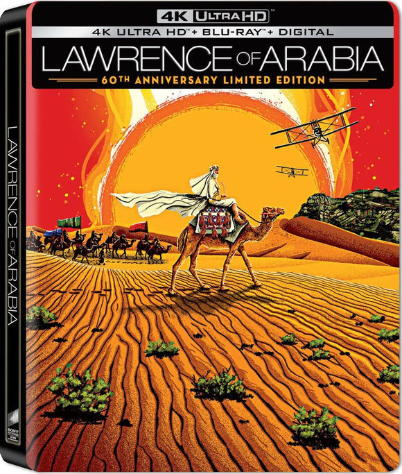 Lawrence Of Arabia (60th Anniversary Edition Steelbook 4K UHD/BLU-RAY Combo) Re-Release Coming to Our Shelves May 28/24
