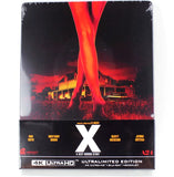 “X” (Previously Owned Steelbook 4K UHD/REGION B BLU-RAY Combo)