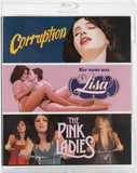 Corruption + Her Name Was Lisa + Pink Ladies (US Import Limited Edition Slipcover BLU-RAY) Release Date July 28/26