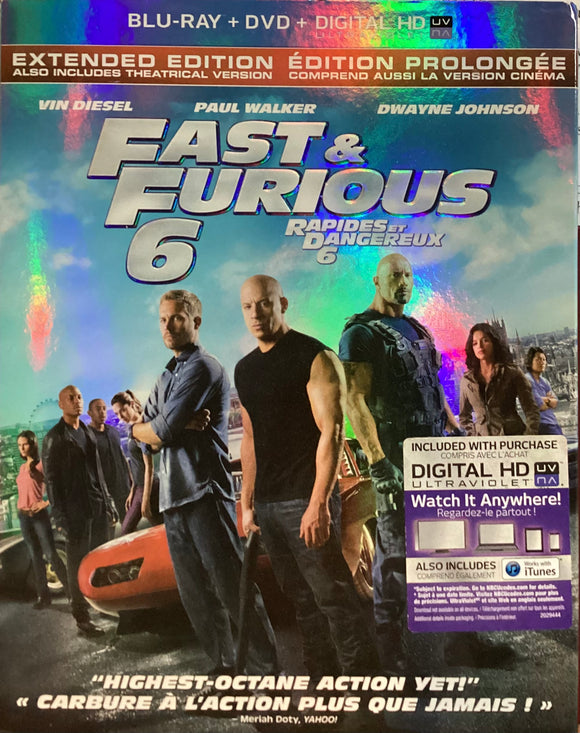 Fast and the Furious, The: 6 (Previously Owned BLU-RAY/DVD Combo)