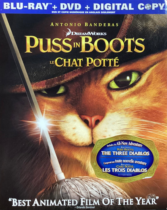 Puss In Boots (Previously Owned BLU-RAY/DVD Combo)