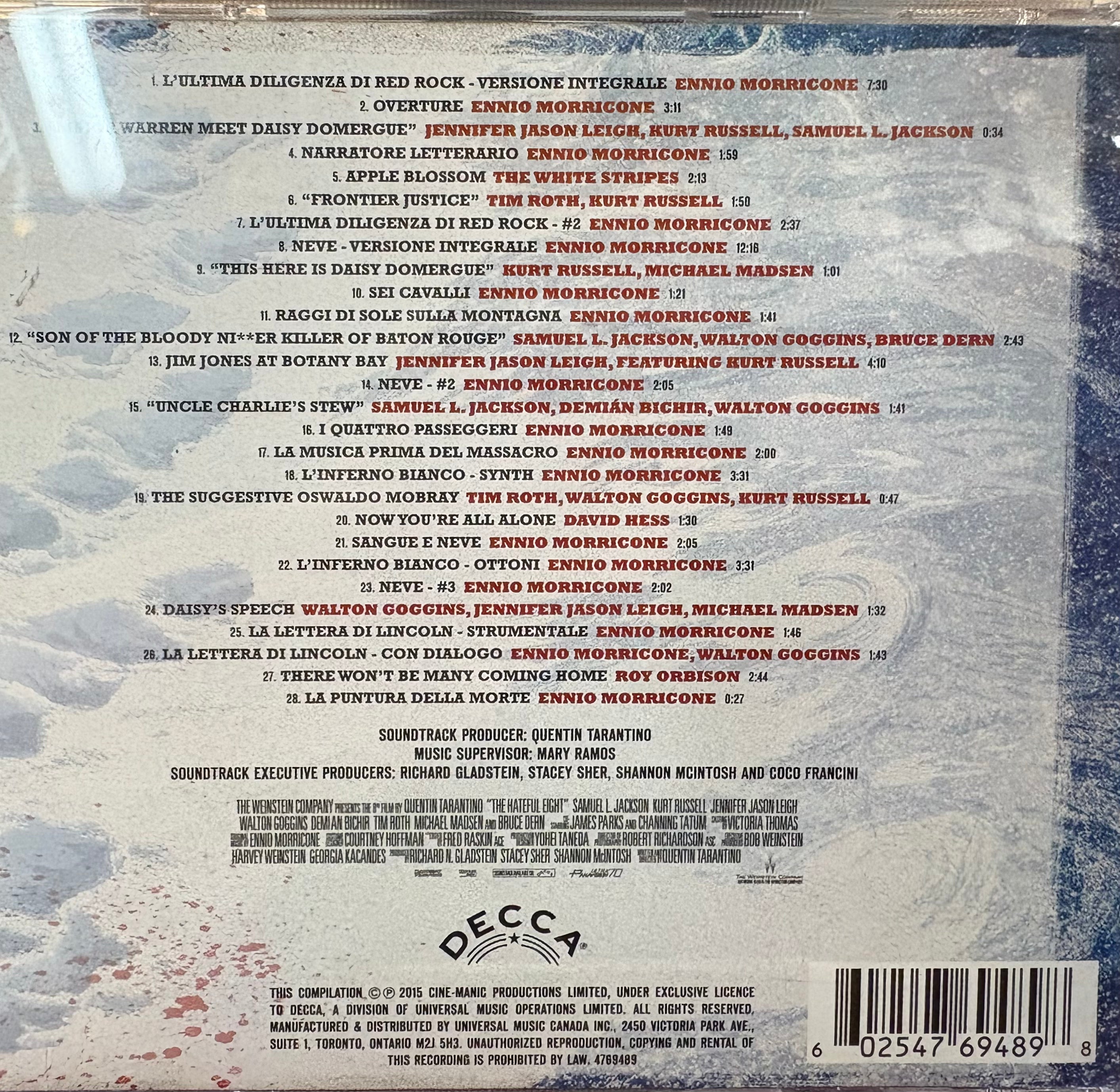 Hateful Eight, The (Previously Owned CD)