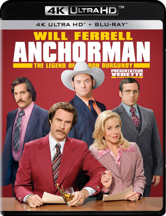 Anchorman: The Legend Of Ron Burgundy (4K UHD/BLU-RAY Combo) Pre-Order May 17/24 Coming to Our Shelves July 2/24