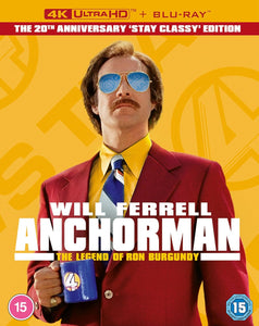 Anchorman: The Legend Of Ron Burgundy (Limited Edition 4K UHD/BLU-RAY Combo) Coming to Our Shelves October 2024