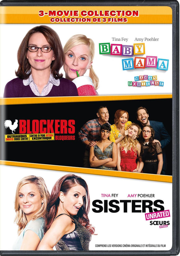 Baby Mama & Blockers & Sisters 3-Movie Collection (DVD) Pre-Order May 7/24 Release Date June 18/24