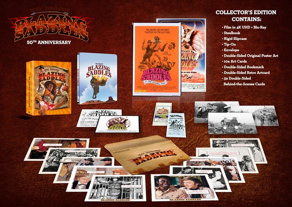 Blazing Saddles (50th Anniversary Collector's Limited Edition Steelbook 4K UHD/ BLU-RAY Combo) Coming to Our Shelves November 2024