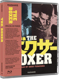 Blu-ray cover of 'The Boxer' with a boxer's image and text on a white background