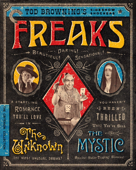 Freaks / The Unknown / The Mystic: Tod Browning’s Sideshow Shockers (BLU-RAY)