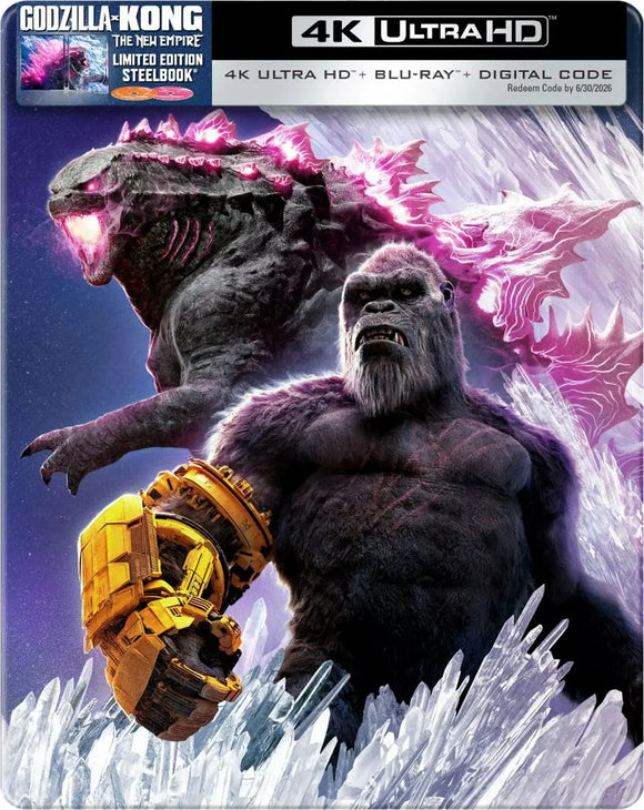 Godzilla X Kong: The New Empire (Limited Edition Steelbook 4K UHD) Pre-Order April 30/24 Release Date TBD