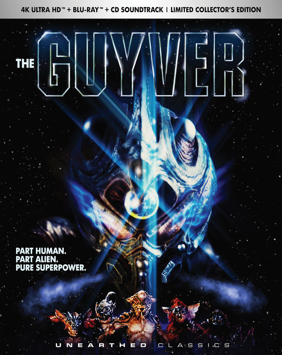 Guyver, The (4K UHD/BLU-RAY/CD Combo) Pre-Order April 16/24 Coming to Our Shelves June 25/24
