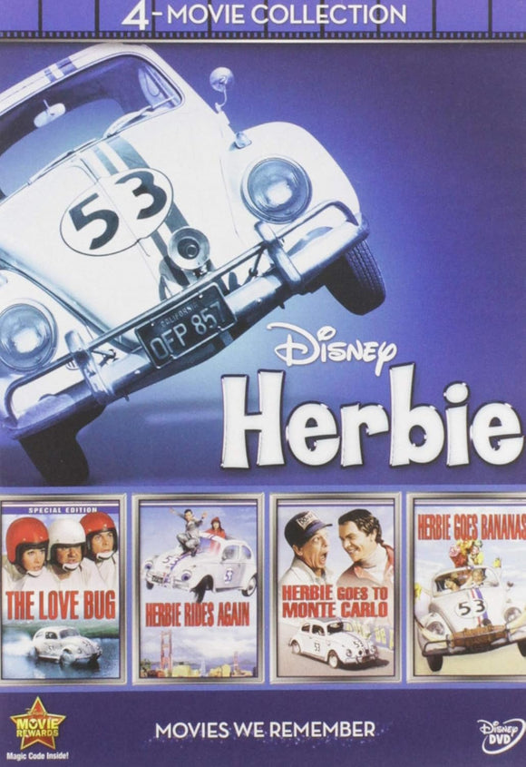 Disney 4-Movie Collection: Herbie (Love Bug / Herbie Goes Bananas / Herbie Goes To Monte Carlo / Herbie Rides Again) (DVD)