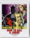 Blu-ray cover of 'How to Kill a Judge' with characters and text