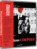 Blu-ray case for 'Illustrous Corpses' with red and black design