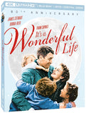 It's A Wonderful Life (80th Anniversary Limited Edition 4K UHD/BLU-RAY/DVD Combo) Pre-Order Deadline October 2/26 Release Date November 17/26