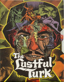 Blu-Ray Slipcase Cover of 'The Lustful Turk' with stylized faces and colorful design.