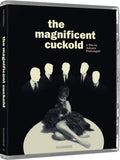 Blu-Ray cover of 'The Magnificent Cuckold' with a woman and five men in suits.