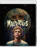 Blu-ray cover of 'Malpertuis' with a stylized face and text