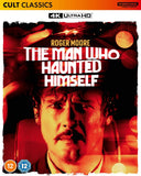 4K Ultra HD movie cover for 'The Man Who Haunted Himself' featuring Roger Moore.
