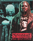 Blu-Ray Slipcover with two figures and 'Nevermore: The Raven Effect' text on a black background