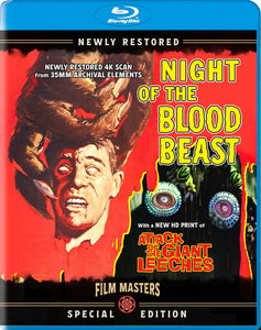 Night of the Blood Beast / Attack of the Giant Leeches (BLU-RAY) Pre-Order October 8/24 Release Date November 12/24