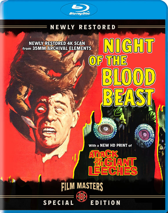 Night of the Blood Beast / Attack of the Giant Leeches (BLU-RAY) Pre-Order October 8/24 Release Date November 12/24