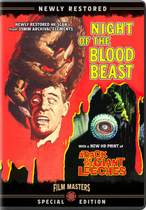 Night of the Blood Beast / Attack of the Giant Leeches (DVD) Pre-Order October 8/24 Release Date November 12/24