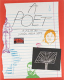 Blu-Ray Slipcover with text 'A Poet' and illustrations on a white background