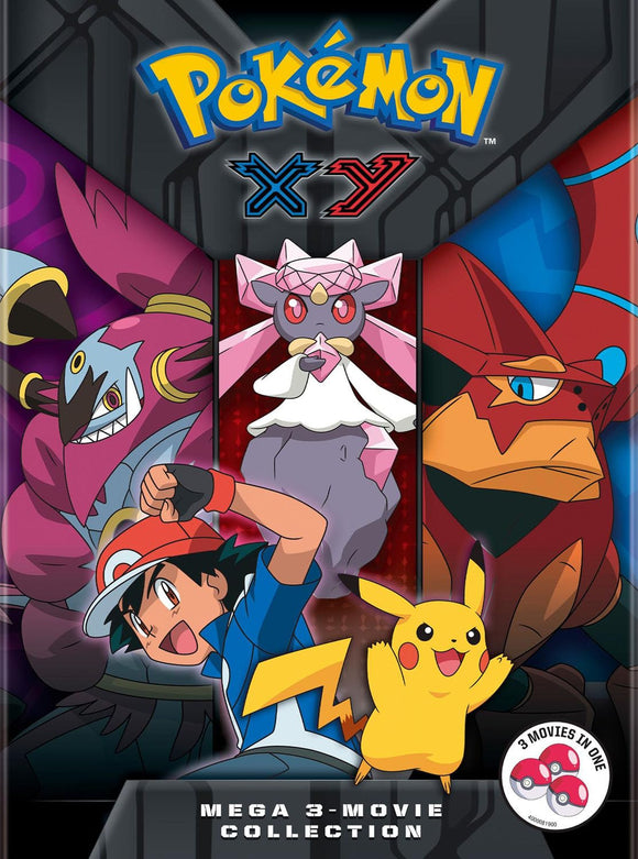 Pokémon XY Mega 3-Movie Collection (DVD) Release October 17/23
