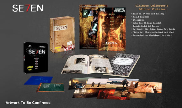 Se7en (Limited Ultimate Collector's Edition Steelbook 4K UHD/BLU-RAY Combo) Coming to Our Shelves Date TBD