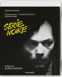 DVD cover of 'Série Noire' with a black and white image of a man's face and yellow text.