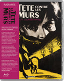 Blu-ray cover of 'Téte Contre Les Murs' with a stylized illustration and text.