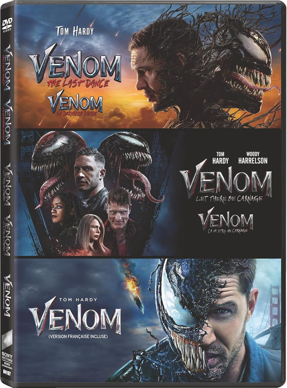 Venom 3-Movie Collection (DVD) Pre-Order Deadline December 17/24 Release Date January 21/25