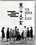 Blu-Ray cover of 'Ten Women in Black' with black and white photo of women and text.