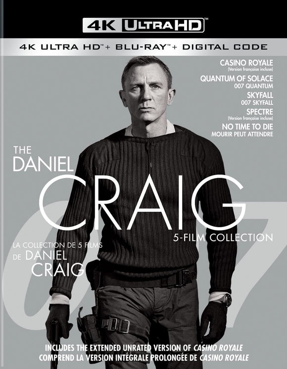 James Bond: Daniel Craig Collection (4K UHD/BLU-RAY Combo)