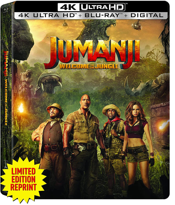 Jumanji: Welcome To The Jungle (Steelbook 4K UHD/BLU-RAY Combo)